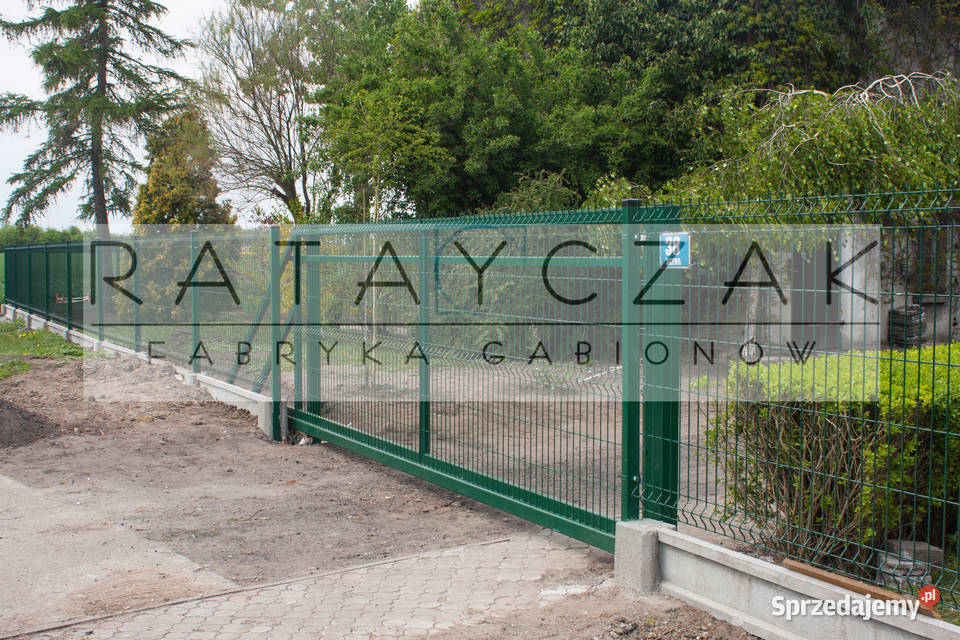 Brama przesuwna panel 3D fi 656 ogrodzenie Toruń