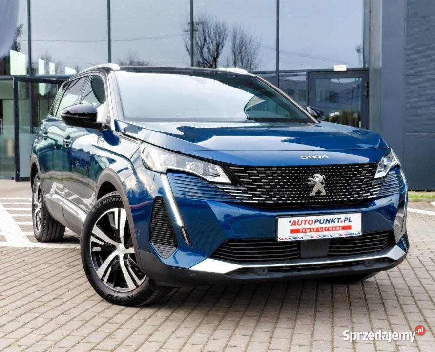 Peugeot 5008 2021r FV23 7 MIEJSC HAK BLIS LED automatyczna Kraków