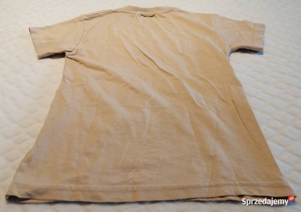 Koszulka krótki rękaw beżowa liczba 22 116 śląskie