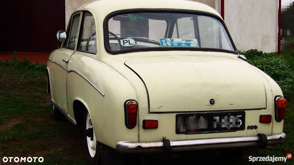 Syrena 105 w stanie oryginalnym na chodzie z bezwypadkowy pomorskie Nowy Dwór Gdański