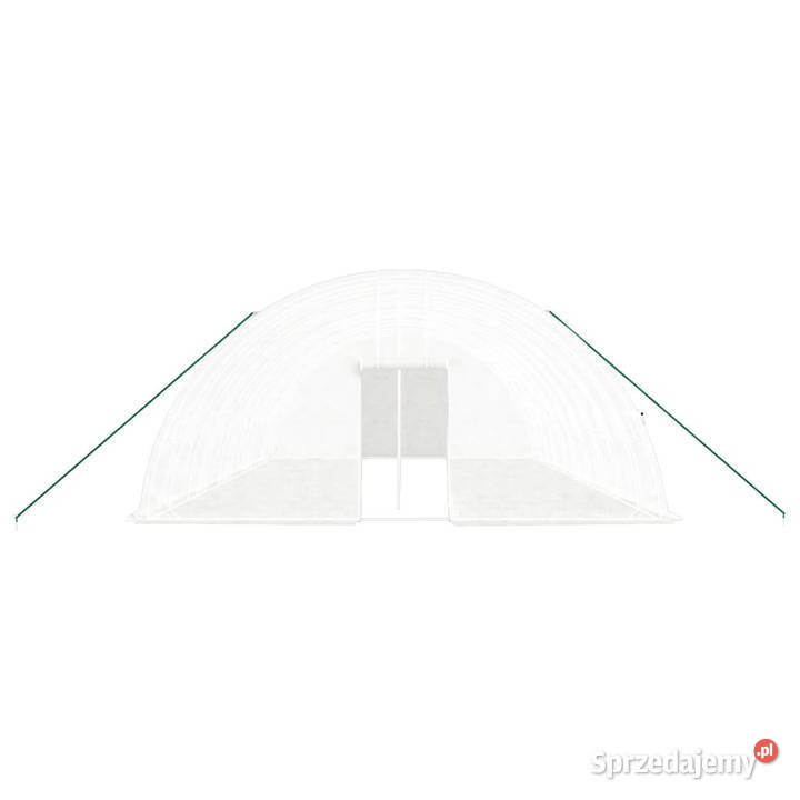 Szklarnia ze stalową ramą biała 60 m 10x6x285 m Pozostałe Warszawa