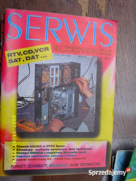 Rocznik miesiecznika SERWIS ELEKTRONIKI1998R
