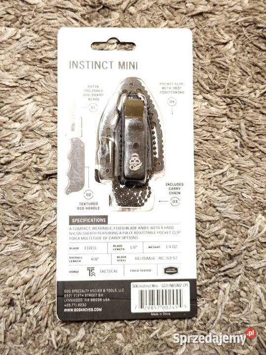 Nóż na szyję 4 5Cr15MoV G10 Busko-Zdrój