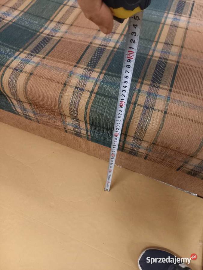 Tapczan ciemno zielono brązowy Grójec