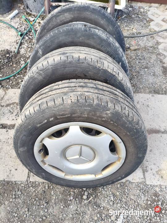 Koła stalowe letnie Mercedes 5x112 z kołpakami Rybczewice Drugie