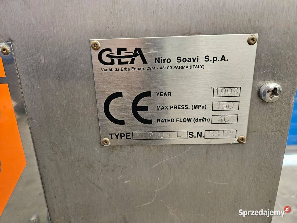 Separator GEA Niro Soavi 3206 L Krotoszyn