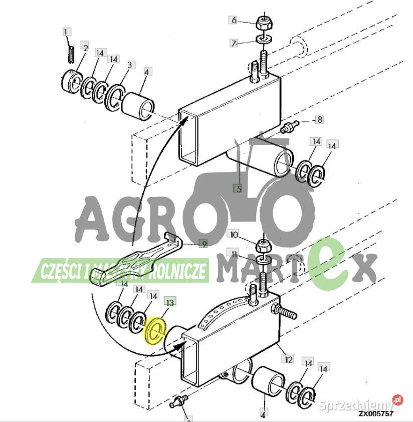 Z47500 PODKŁADKA JD Wichrów