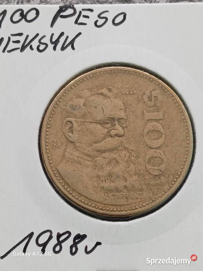100 Pesos Meksyk 1988 r Numizmatyka Numizmatyka Konin