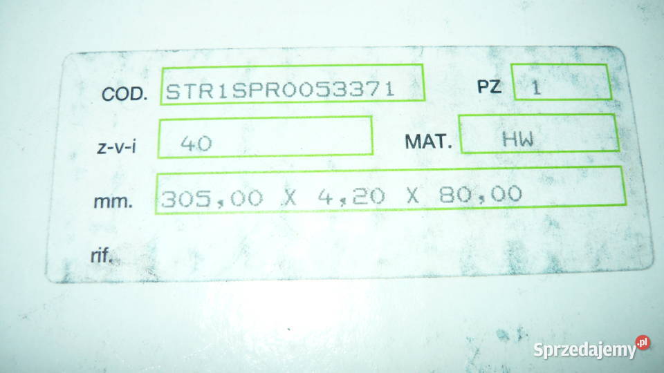 Piła tarcza do drewna z węglikiem 305 x 80 Produkcja Sokółka sprzedam