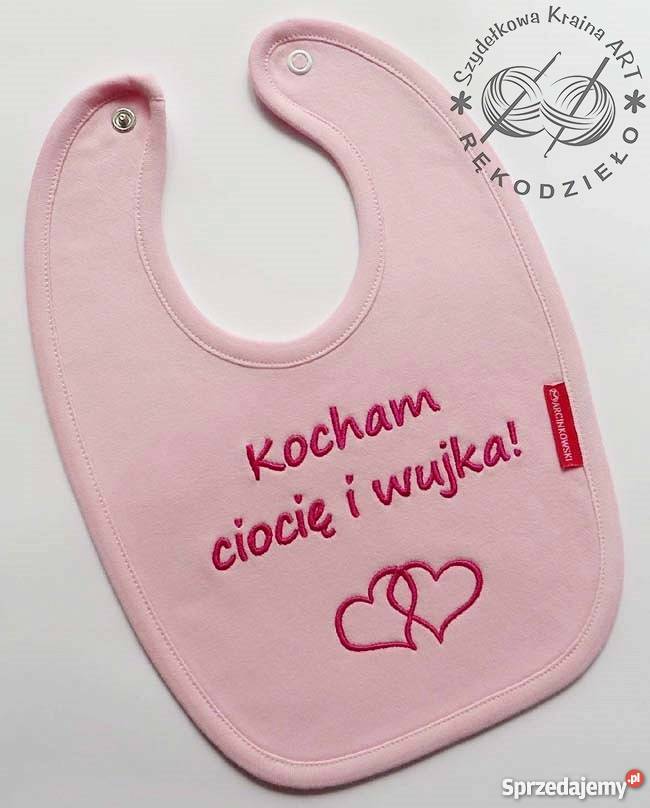 ŚLINIAK Z HAFTEM imię dziecka PREZENT na kujawsko-pomorskie Toruń