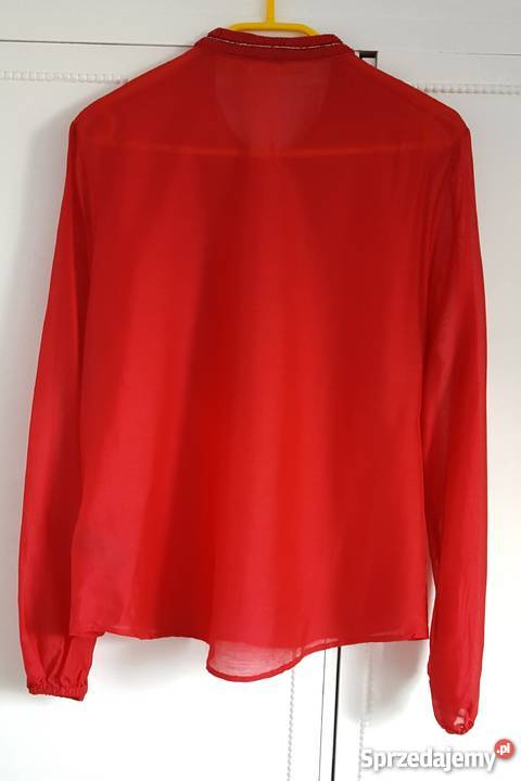 Nowa bluzka koszulka HM 42 XL czerwona tunika Szczecin