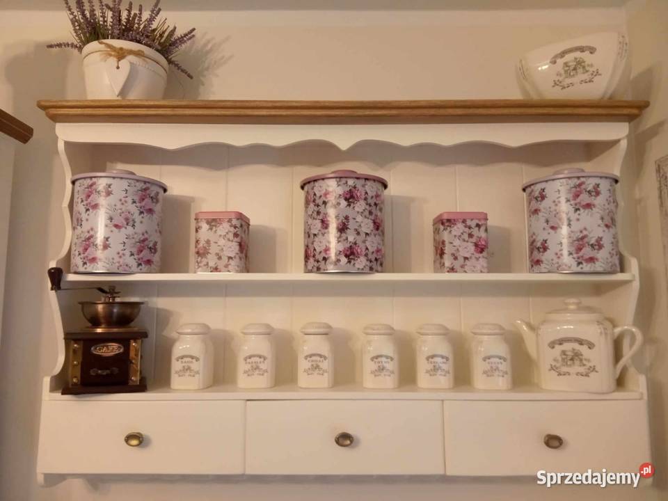 Piękne rustykalne półki kuchenne mazowieckie Grójec