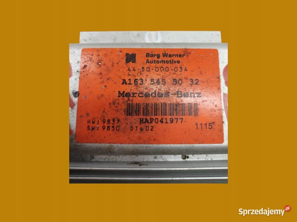 SENSOR AIRBAG REDUKTORA 1635455032 MercedesBenz Motoryzacja świętokrzyskie