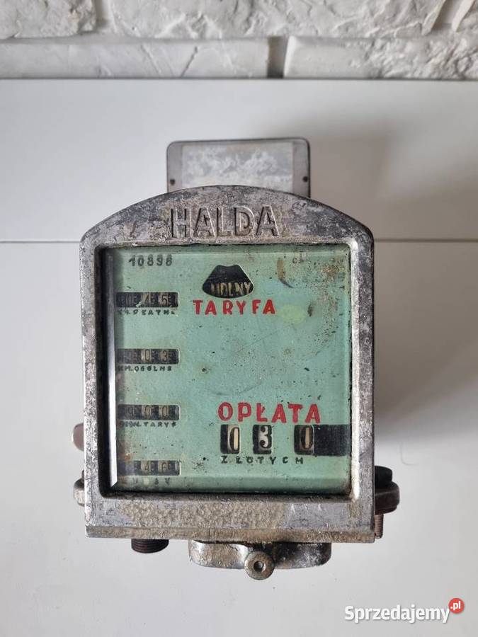 Zabytkowy taksometr HALDA oryginał vintage Antyki, Sztuka, Kolekcje Solnica