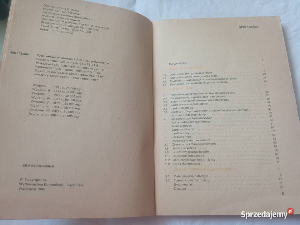 Jeżdżę samochodem FSO 125 p Książki i Podręczniki Szczecin sprzedam