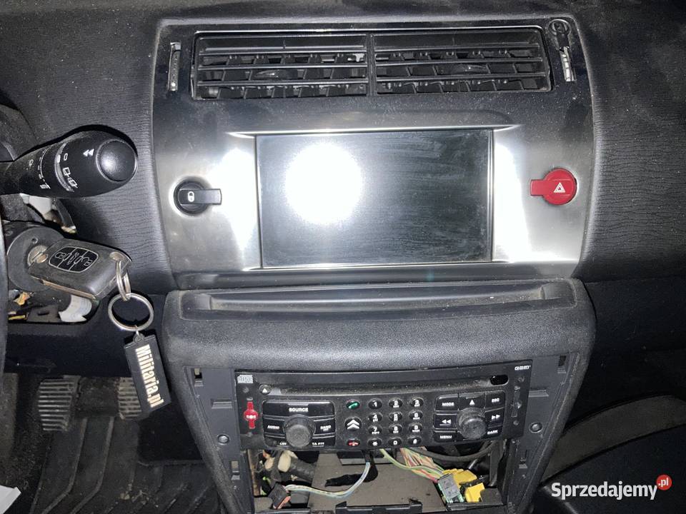 Wyświetlacz ekran Navi citroen c 4 z obudową lubelskie Ulhówek