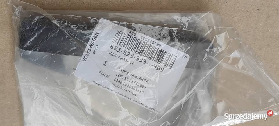3G0823533 VW SEAT ORYGINALNA DZWIGNIA OTWIERANIA Rożnów