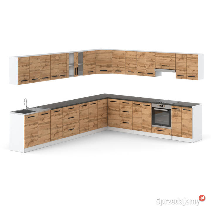 Meble Kuchenne Drewniane Narożne Zestaw Mebli Elbląg