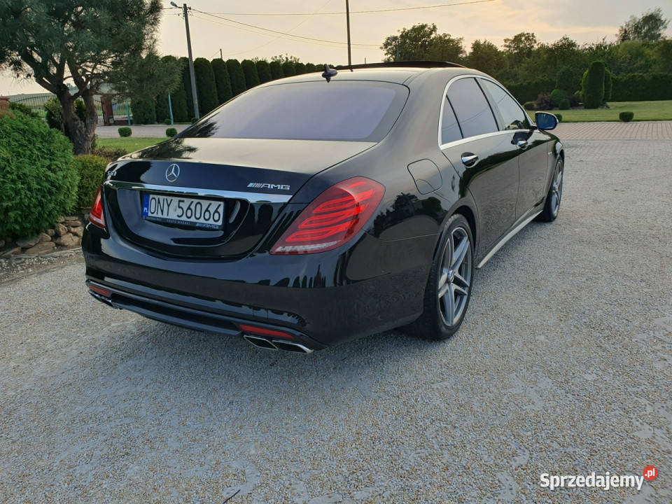 Mercedes S 63 AMG 585 Karbon Ceramika Burmester Mercedes-Benz Samochody osobowe opolskie Strobice