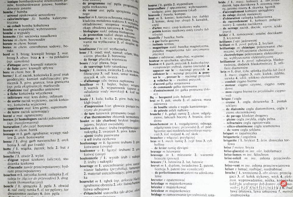 Mały słownik techniczny francuskopolski sprzedam