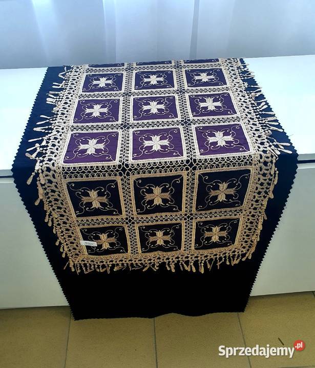 Batystowy Bieżnik z haftem 60x120 Dom i Ogród mazowieckie Piaseczno