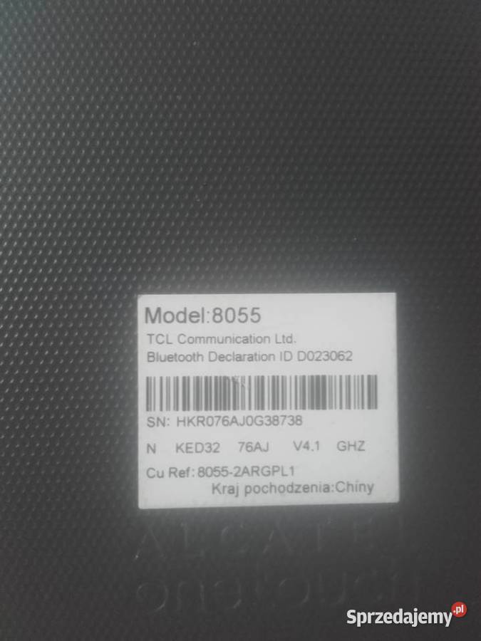 tablet alcatel 8055 Strzelce Opolskie