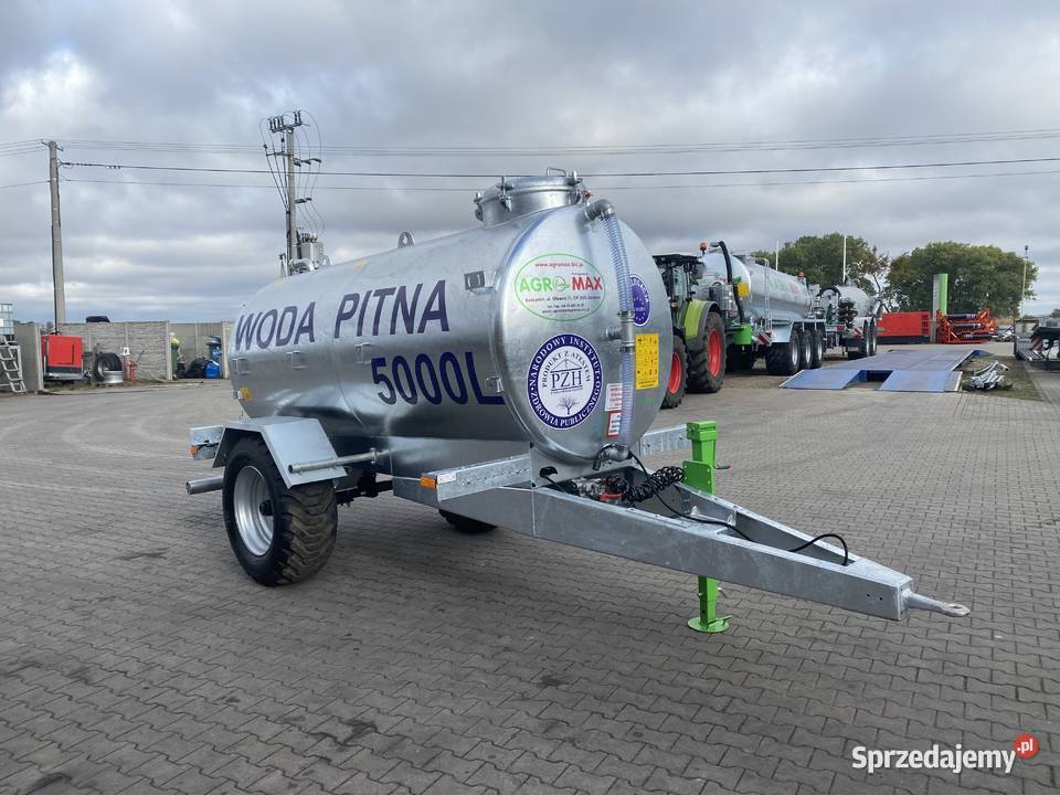 Beczkowóz do Wody Pitnej 5000 L nieuszkodzony mazowieckie Będzymin