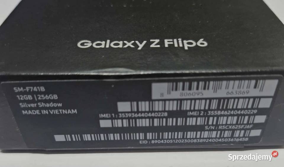 Smartfon Samsung Galaxy Z Flip6 12 GB 256 GB 5G Łódź sprzedam