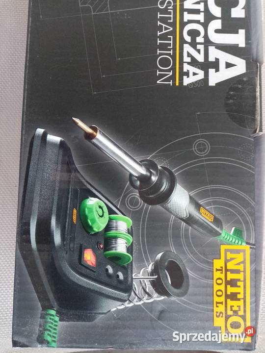 Lutownica z cyną i grotami Nowa Wieliczka