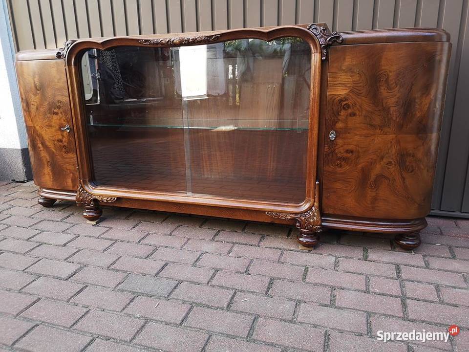 Komoda RTV ARTDECO Zjawiskowa Orzech Niska Stara Swarzędz