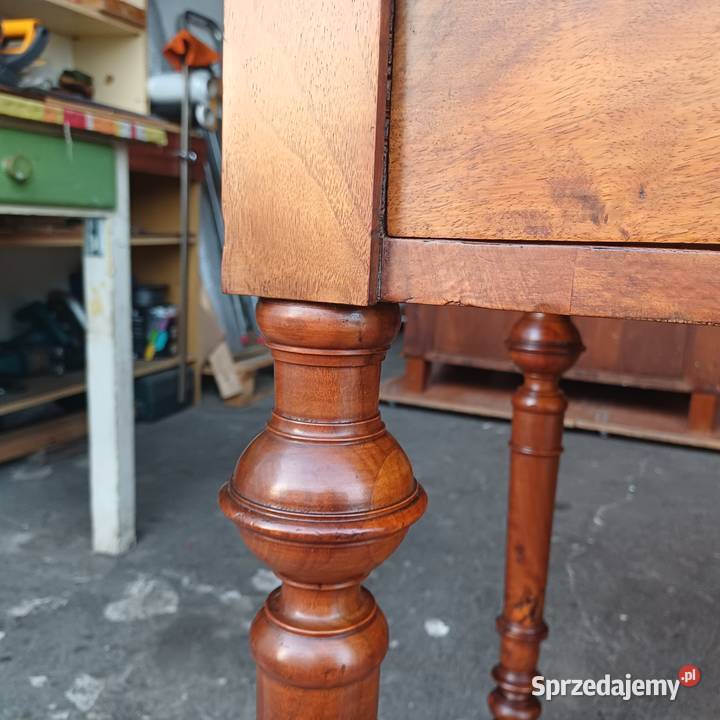 Antyczne Eklektyczne Biurko z wysuwanym blatem wielkopolskie