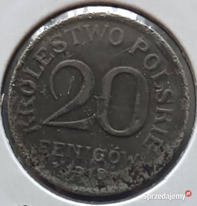20 Fenigów Królestwo Polskie 1918 r Konin sprzedam
