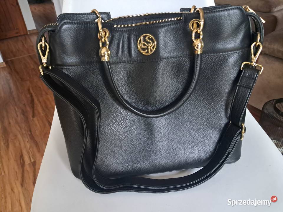nowa czarna skórzana torebka Lasocki BRT595 brak Sandomierz sprzedam