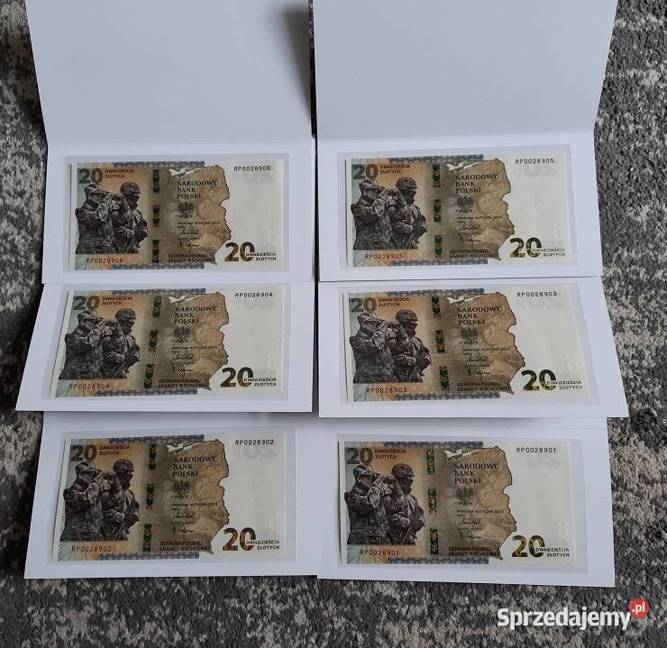 Banknot 20 Ochrona Polskiej Granicy Wschodniej Warszawa