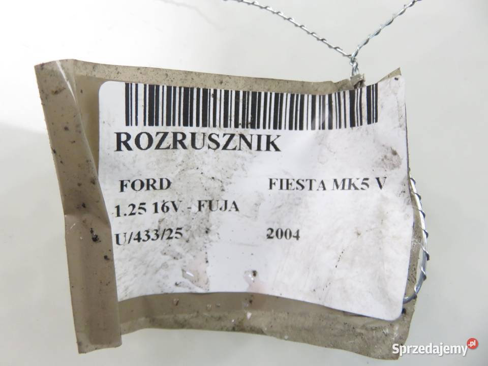 ROZRUSZNIK FORD FIESTA MK5 V 125 16V osobowe sprzedam