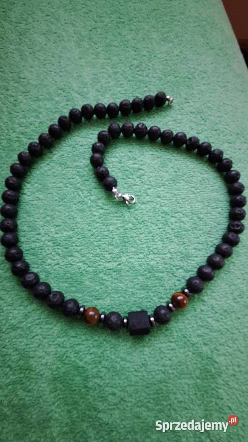 Naszyjnik męski kamień Warszawa