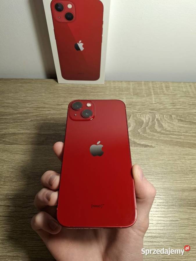 iPhone 13 Czerwony Stan Idealny 128GB Etui Warszawa