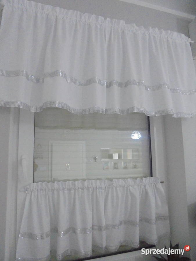 komplety na okno firanki glamur cyrkonie szyjemy Włocławek