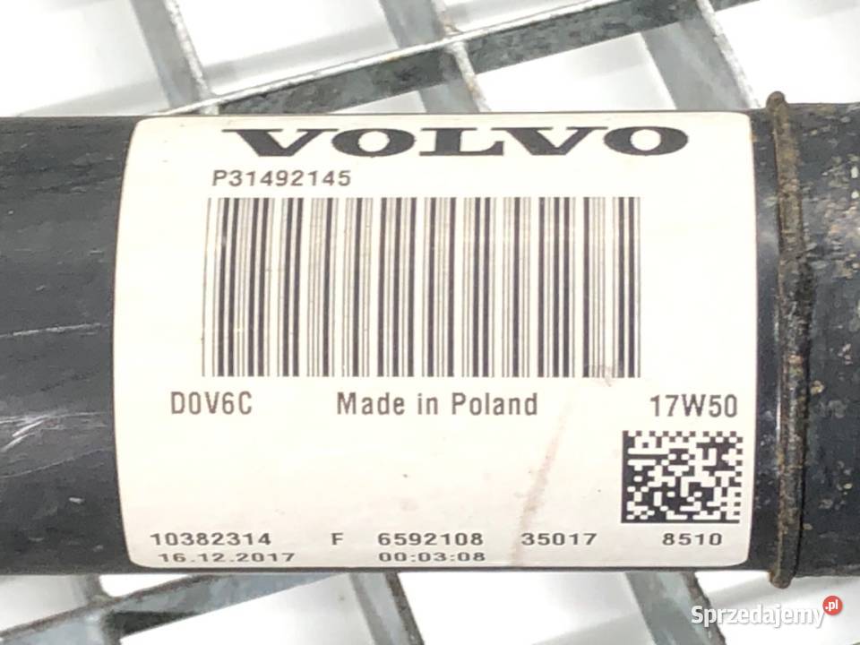 WAŁ NAPĘDOWY VOLVO XC60 II SUV 20 190 31492145 osobowe