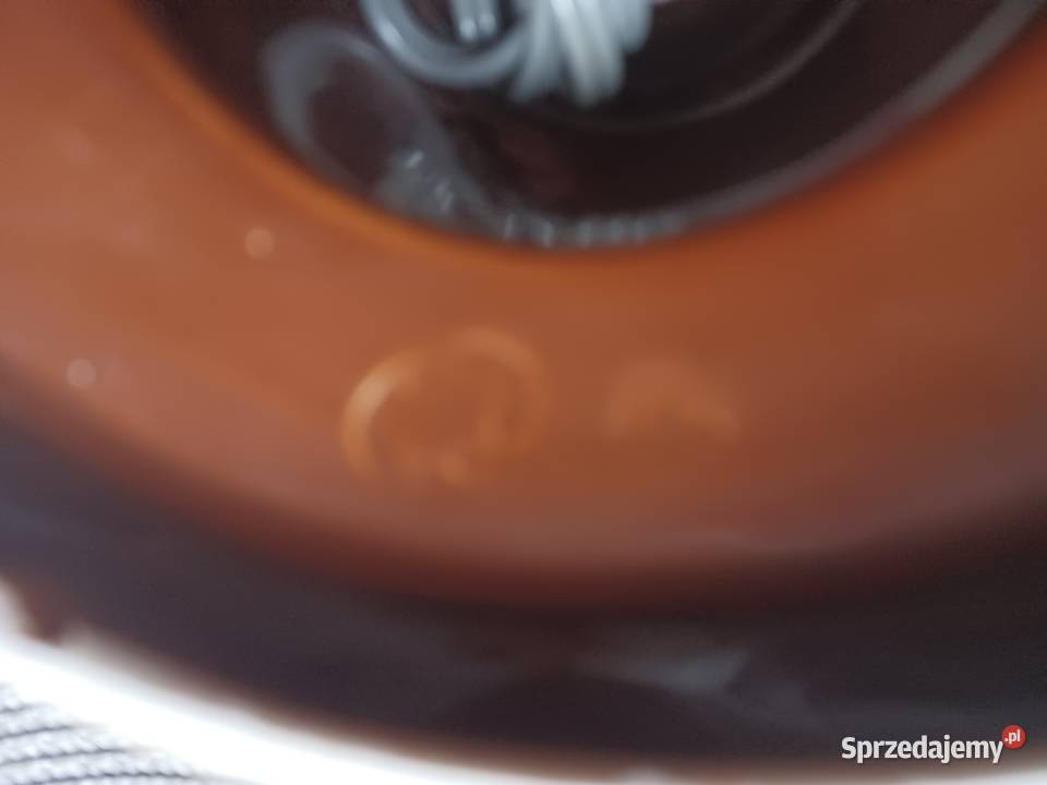 Lampa stołowa PRL ceramika sygnowana wyciskiem Łódź