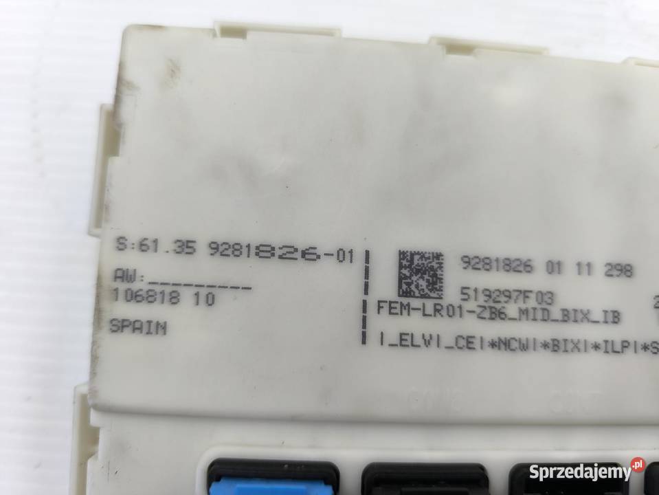 SKRZYNKA BEZPIECZNIKÓW MODUŁ FEM BMW F20 F21 osobowe Skrzynki bezpieczników