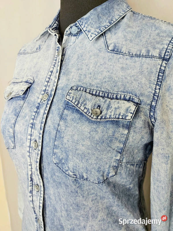 Koszula jeansowa damska z kołnierzykiem House Złoczew