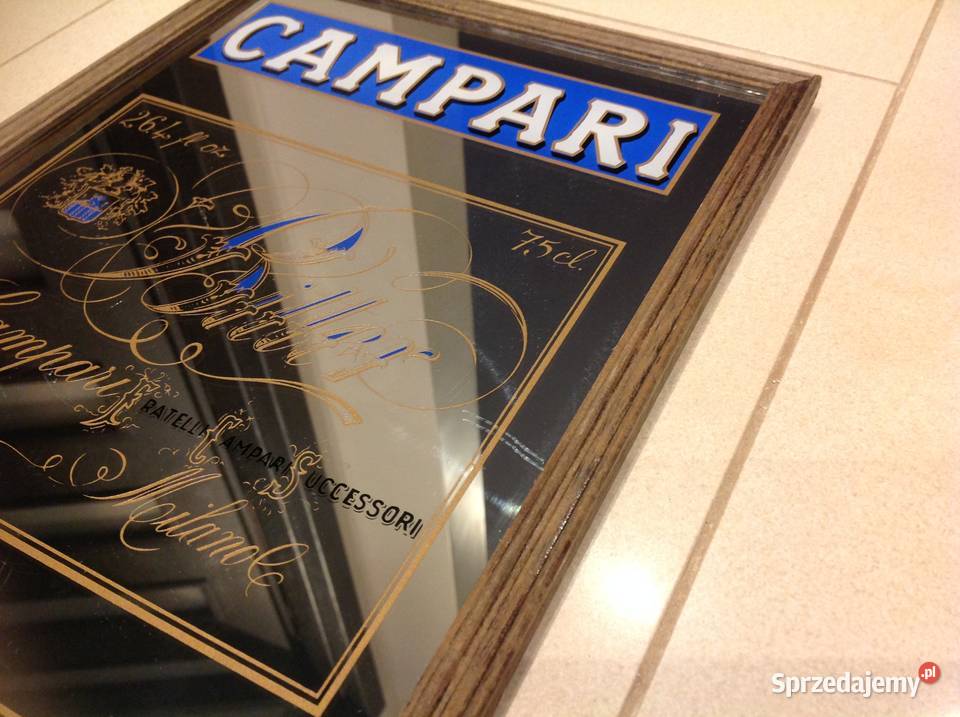 Reklama CAMPARI na Lustrze Dekoracja Obraz Pozostałe Nowa Sól