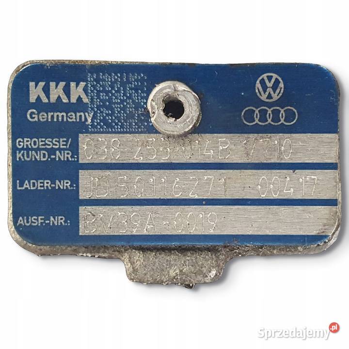 TURBOSPRĘŻARKA Skoda Roomster 19 TDI 038253014B lubelskie