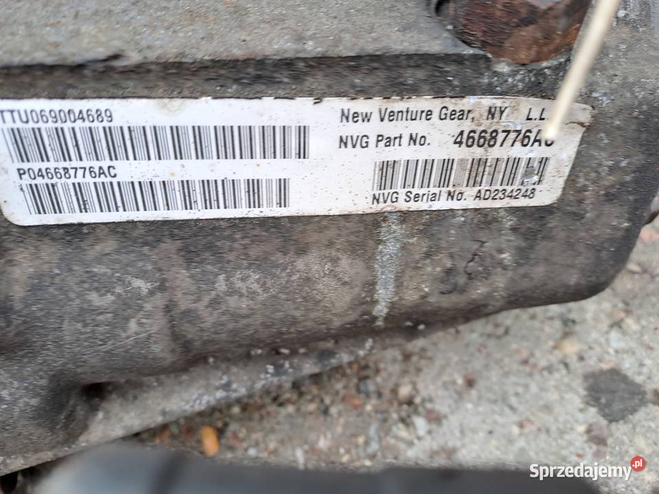 Chrysler PT Cruiser 20 141 skrzynia biegów Jastrzębie-Zdrój sprzedam