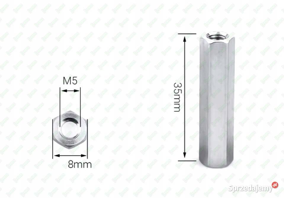 M5X35 ALUMINIOWA NAKRĘTKA ZŁĄCZNA PRZEDŁUŻANA