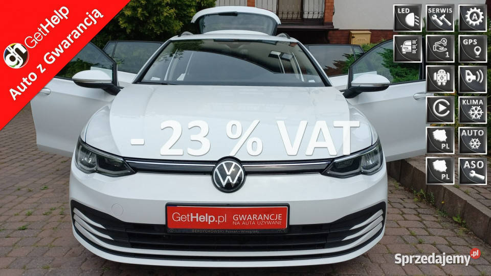 Volkswagen Golf DSG15 Mhev eTSI EVO Salon Pełen kurtyny powietrzne Gdańsk
