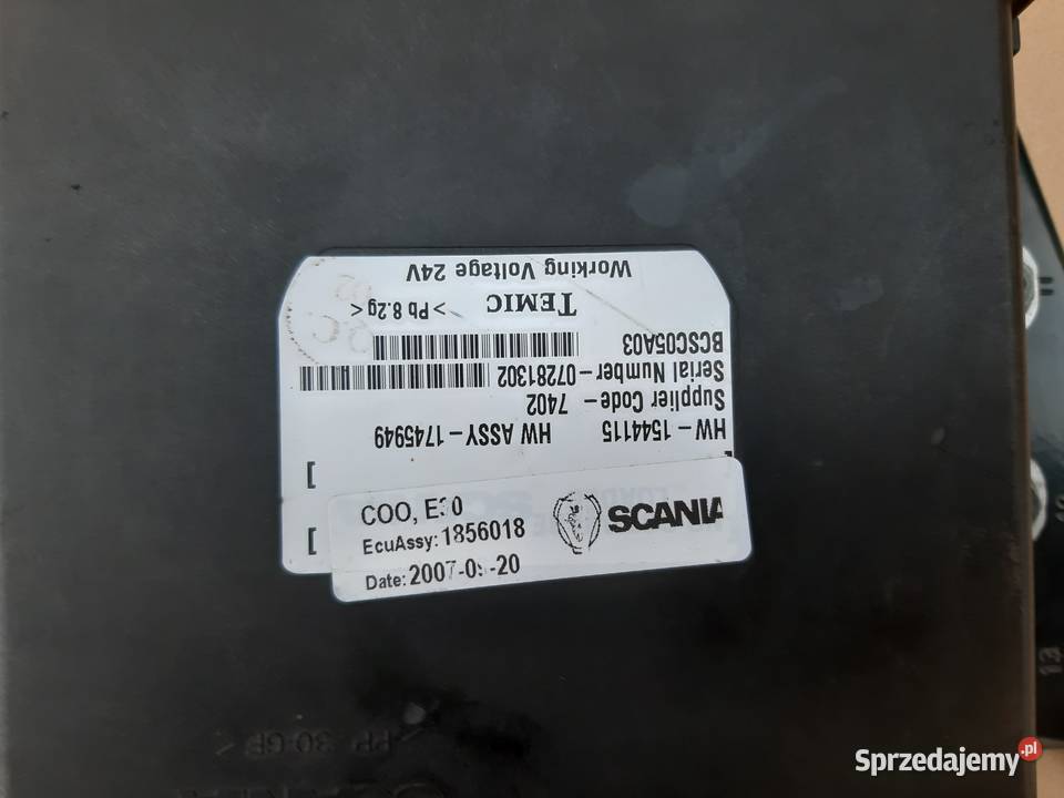 SCANIA MODUŁ STEROWNIK KOORDYNATOR COO E30 Trzciel sprzedam