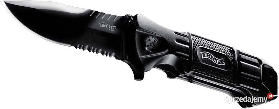 Nóż taktyczny Walther 50715 składany BTK Black Kozienice