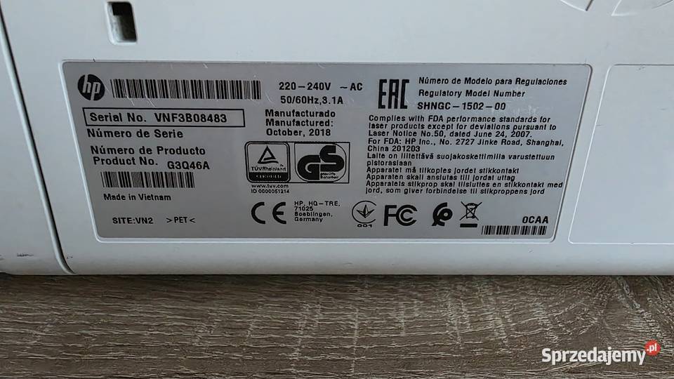 Drukarka laserowa HP LaserJet Pro m203dn laserowa Łódź sprzedam